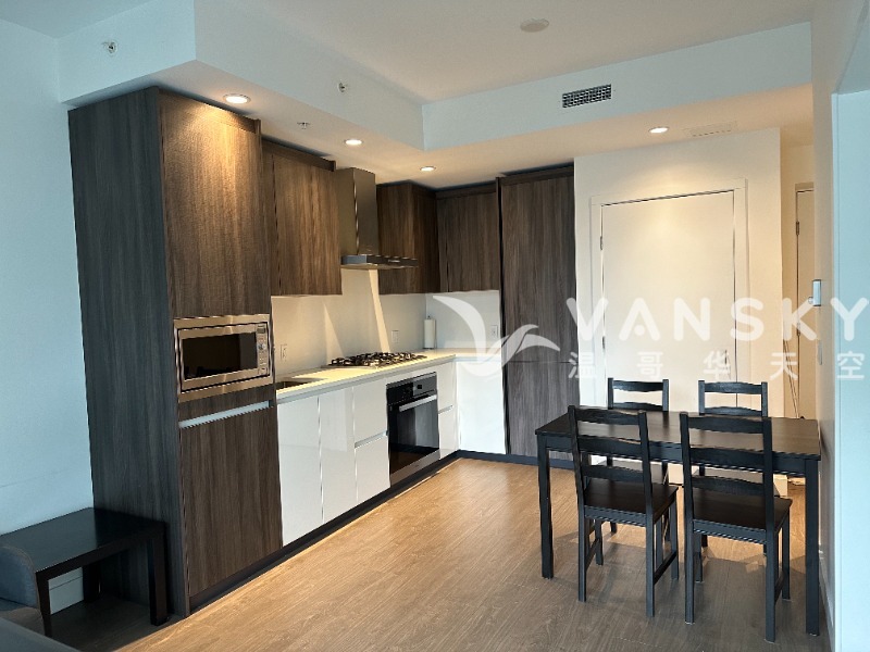 Richmond Centre对面高层 3年新一房一厅公寓出租带家具